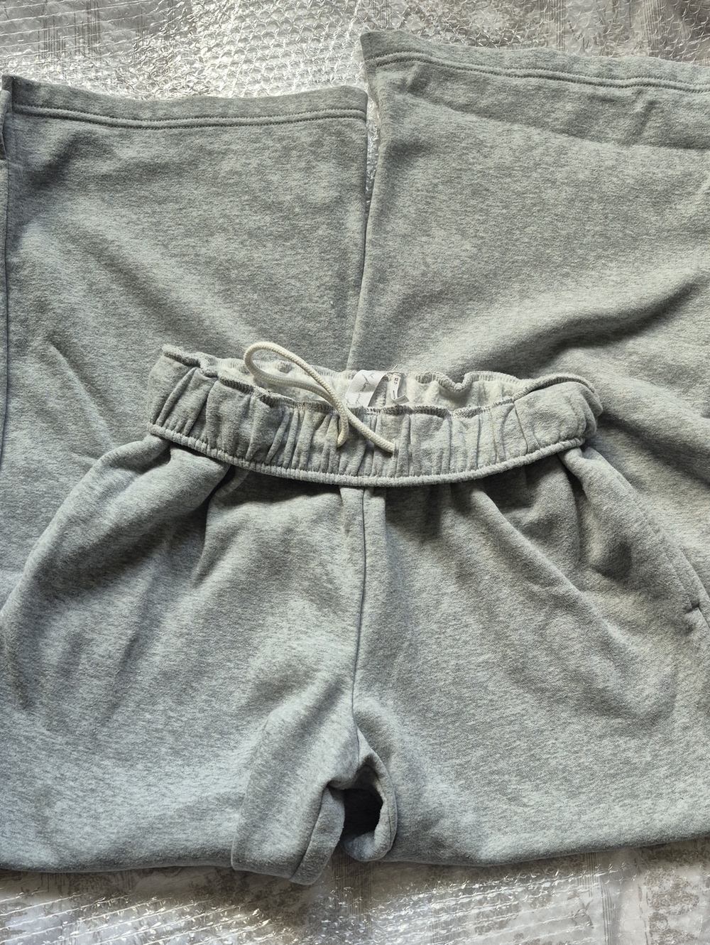 Out From Under Heather Gray Drawstring Wide Leg Sweatpants
